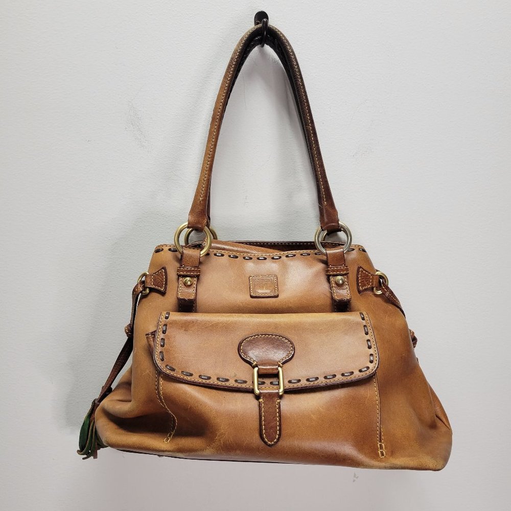 Vintage Dooney & Bourke Florentine Vachetta Leather Bag